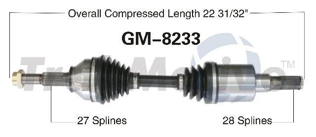 Brand New Front Driveshaft CV Joint Replacement Kit 2004-2012 Chevrolet Colorado